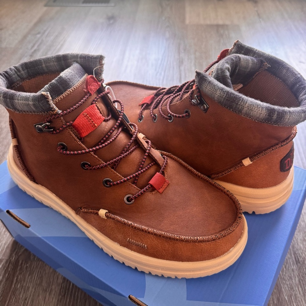 Hey Dude Bradley Classic Boots – Cognac | Men’s Size 10 | NWT - Picture 3 of 8
